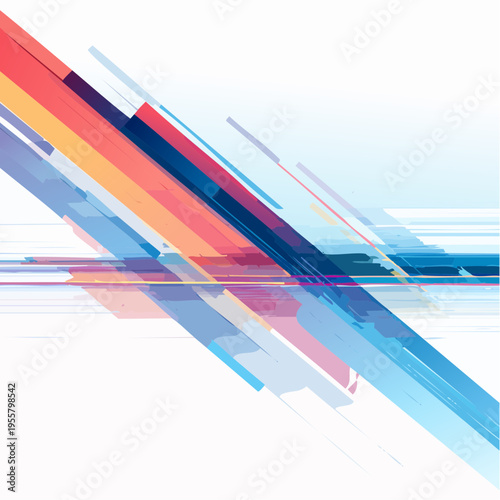 Digital Glitch Line Effect