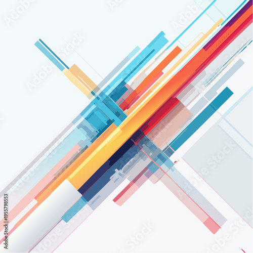 Digital Glitch Line Effect