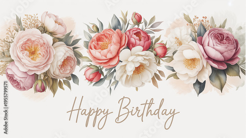 Delicate floral arrangement with soft pink coral and white blooms flowers bouquet