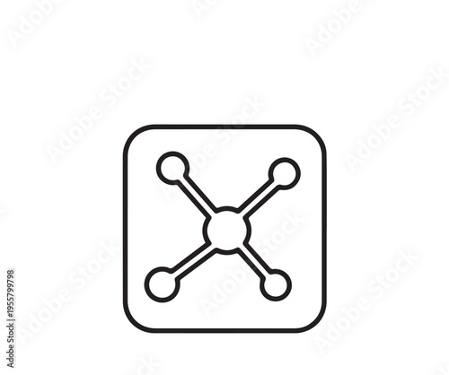 Flat kitchen utensil icon with shadow vector design