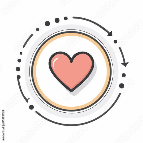 Herz Icon Favorit minimalistisch