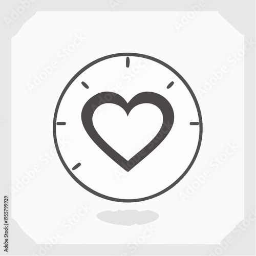 Herz Icon Favorit minimalistisch