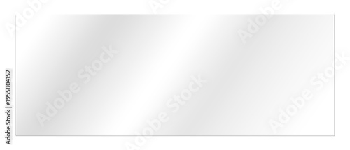 Transparent shiny glass plate. Screen reflection PNG illustration Isolated on a transparent background. 