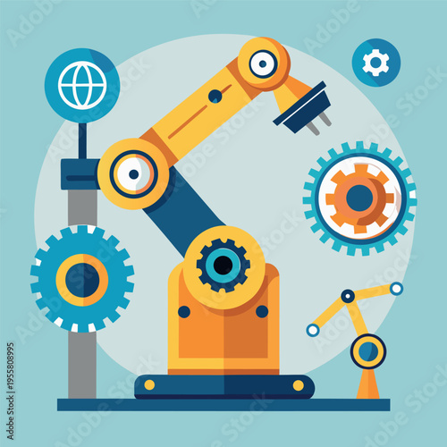 modern industrial technology concept,