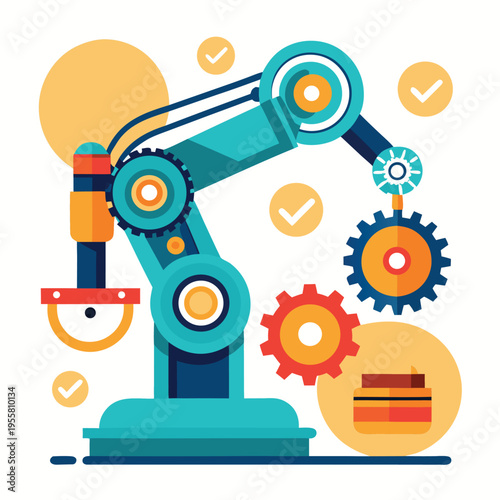 Robotic arm with gears