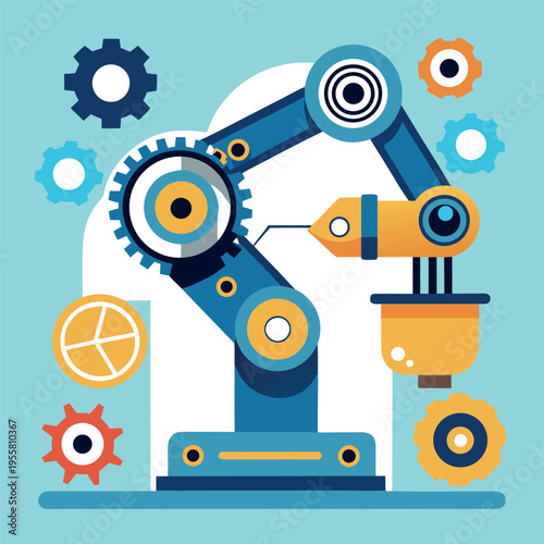Robotic arm with gears