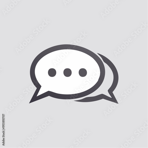Chat Icon Sprechblase minimal