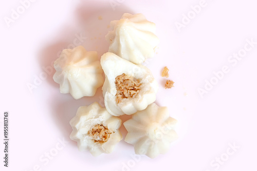 Steamed sweet modak rice dumplings for Ganesh festival