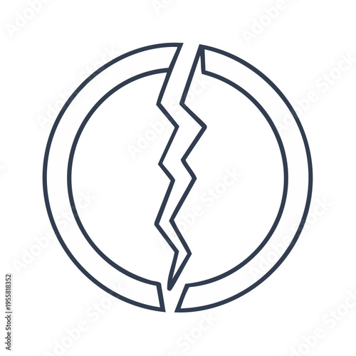 Cracked Circle Icon