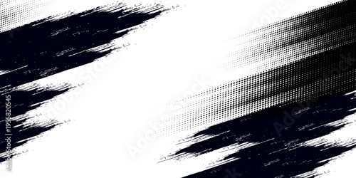 Tire tracks background for rally, drift, motocross, off-road and other auto and motorsport. Black tire marks on a white background with a worn effect and splashes of dirt. Vector isolated texture