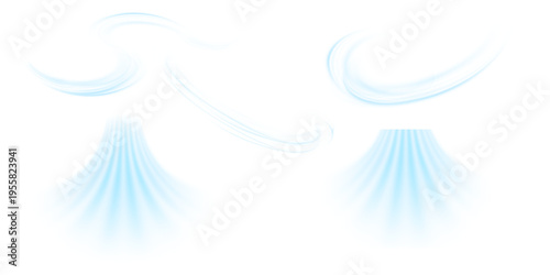 Εκτύπωση καμβά Air, wind effect isolated transparent background