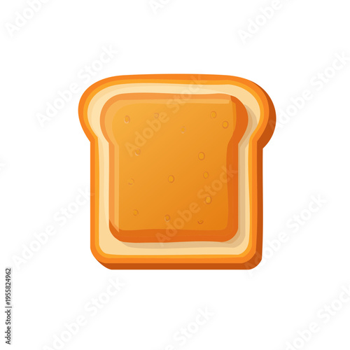 Toasted bread slice with golden crust and soft texture