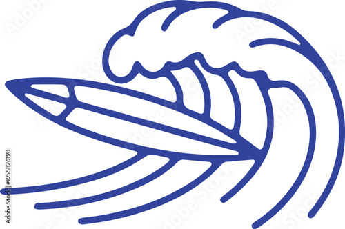 Stylized illustration of a squid with a propeller-like tail design