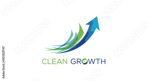 Clean growth and sustainable development concept.