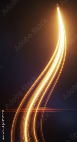 Abstract golden light flowing upward, symbolizing spiritual awakening and profound inner illumination and vital energy, rich, awakening, peaceful