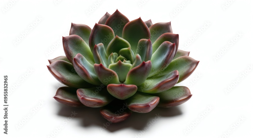 Fototapeta premium Vibrant Succulent Plant Isolated on White