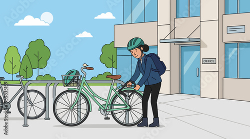 Man wearing helmet with bicycle outdoors.