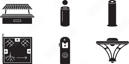Solar panel street light underground pipe structure