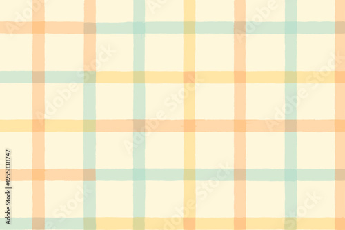 Colorful checkered pattern with soft lines and shades on a light background creates a pleasing visual arrangement
