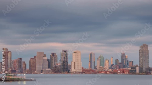 Wallpaper Mural Brooklyn skyline sunset time-lapse Torontodigital.ca