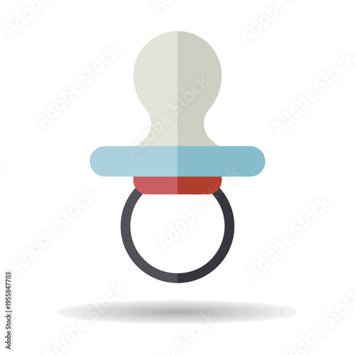 Baby dummy teat vector isolated icon