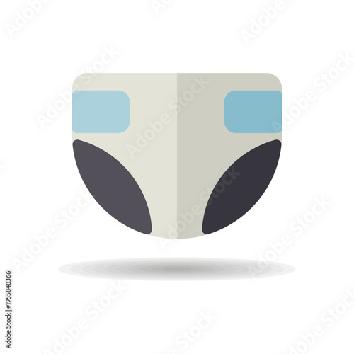 Diaper design vector isolated icon