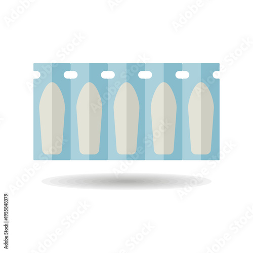 Rectal suppository package vector isolated icon