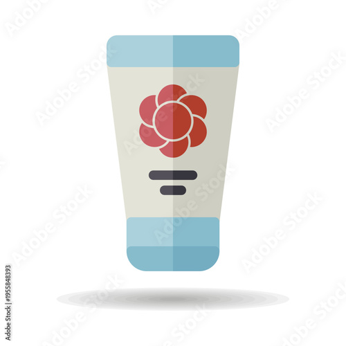 Baby cream moisturizer vector isolated icon
