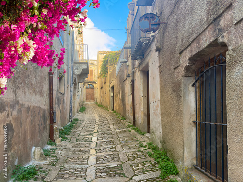 Wallpaper Mural old town street of Erice, Sicily Italy Torontodigital.ca