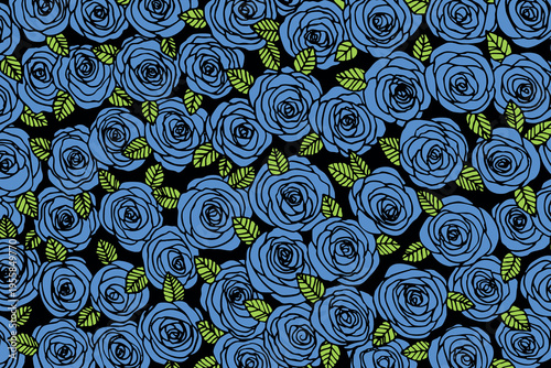 Seamless pattern with trees, plants. Color vector background. Spring, autumn tree for your design. Eco idea concept. Print design for wallpapers, fabric, textile.