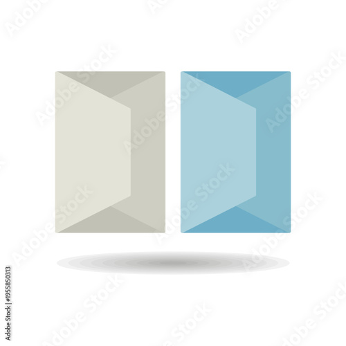 Paper package with cottage cheese vector icon