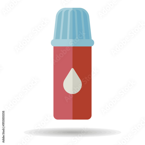 Whipped cream aerosol can vector icon