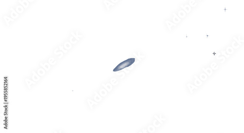 a small blue object in the sky.