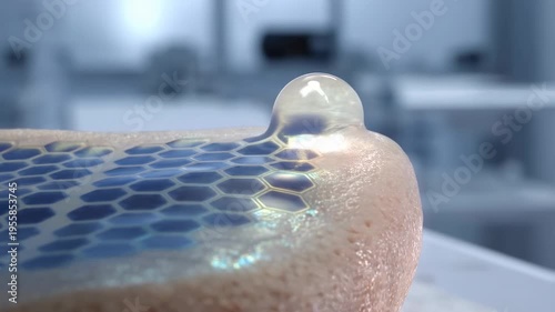 Liquid drop on smart surface