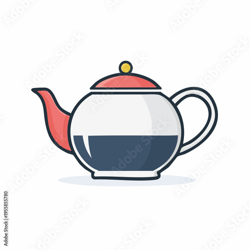 Teekanne Icon minimalistisch Outline