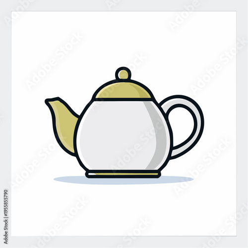 Teekanne Icon minimalistisch Outline