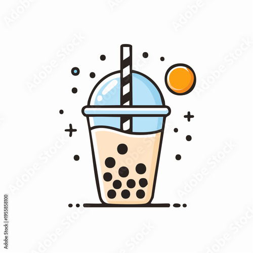 Bubble Tea Icon modern minimalistisch