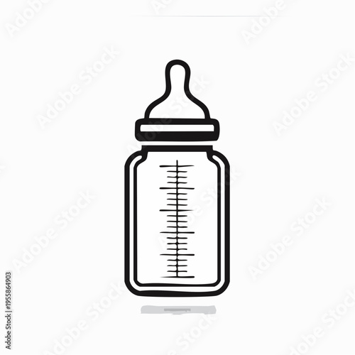 Babyflasche Icon minimalistisch