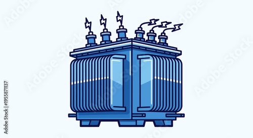 Electric transformer power distribution unit.