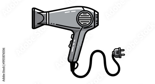 Hair dryer with electric cord 1.