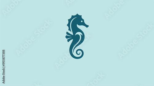 Seahorse Icon Ocean Creature.