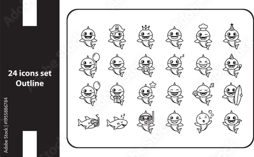Vehicle and Transportation Line Icon Design Featuring Car, Bike, Truck, Airplane, Train, Ship, Scooter, Submarine, Helicopter, Rocket, Bus, UFO, Tram, and Hot Air Balloon Icon Design