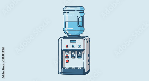 Office water cooler machine dispenser.