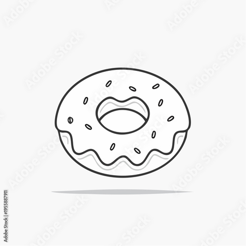 Donut Icon minimalistisch modern