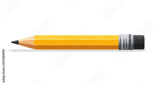 Pencil simple flat design