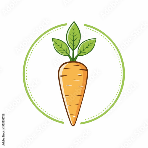 Karotte Icon minimalistisch