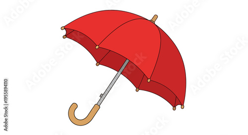 Red Umbrella Image, Photography, Protection, Weather, Rain, Parasol, Isolated, Object, Accessory