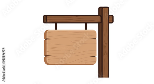 Rustic wooden sign with space for custom message promotes outdoor activity