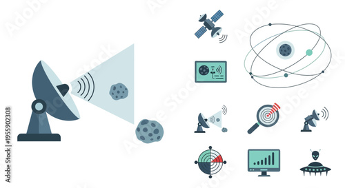 Satellite Dish Communication Technology System.