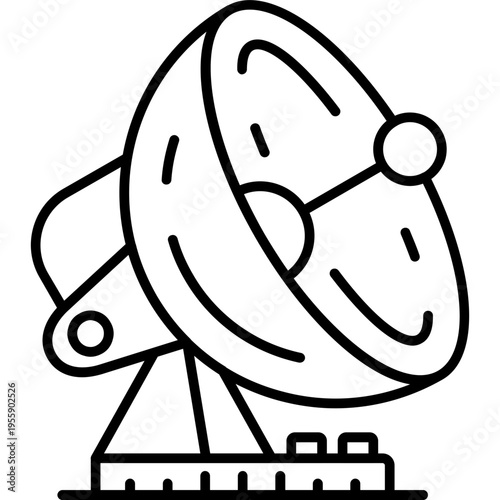 Satellite Dish Outline Icon